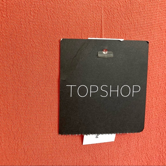 🍑SZ 2•NWT•TOPSHOP•CORAL MINI DRESS🍑 - Picture 4 of 6